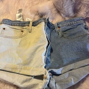 Levi's Dual-Tone Denim Shorts